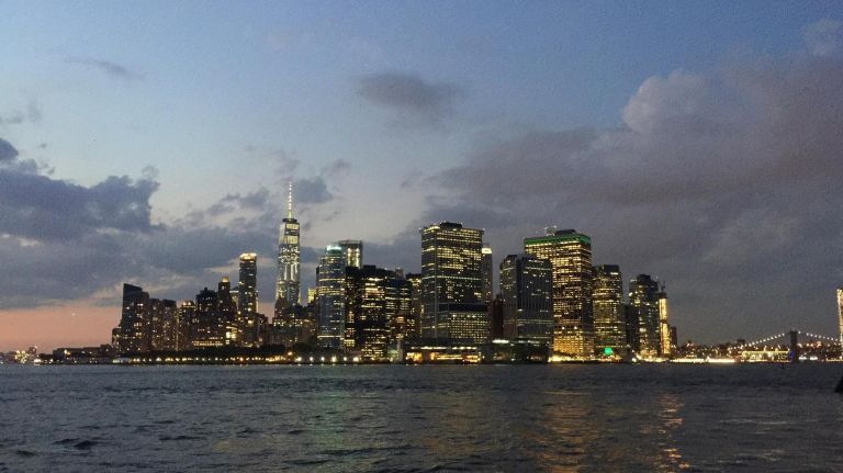 Don't miss the sunset and night view of Manhattan as seen from Island Oyster.