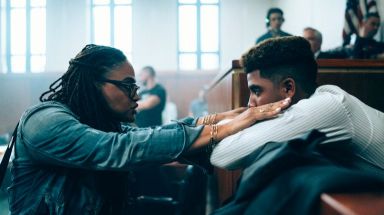 Director Ava DuVernay with Jharrel Jerome, who portrays Korey Wise in "When They See Us."