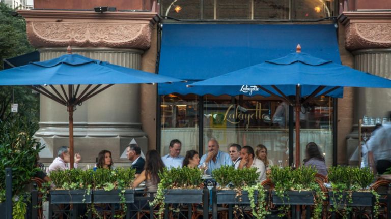 Lafayette in NoHo offers 15 bottles of ros&eacute; and three pinks available by the glass.&nbsp;