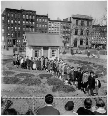 A children’s garden opened in Tompkins Square Park in 1934. (NYC Parks Archive)jpg