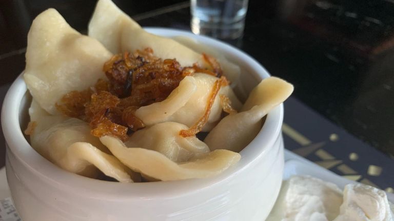 Wise Espresso Bar not only serves pierogis but a slew of desserts, which can be ordered after a long day out in Brighton Beach.