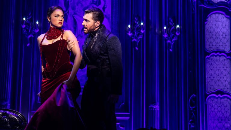 Inside Broadway's 'Moulin Rouge!' wardrobe with costume designer Catherine Zuber 4 Karen Olivo, left, stars as Satine and Tam Mutu as The Duke of Monroth in "Moulin Rouge!" on Broadway.