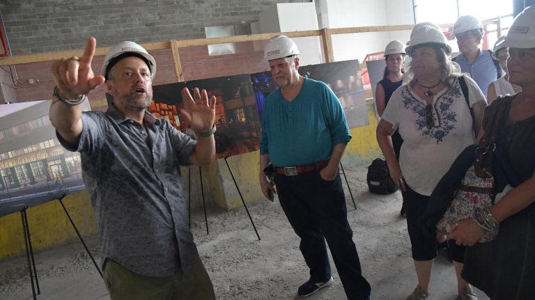 Michael Dorf, the founder of City Winery,&nbsp;unveils plans for a new venue on Pier 57 with a hard hat tour on July 17.