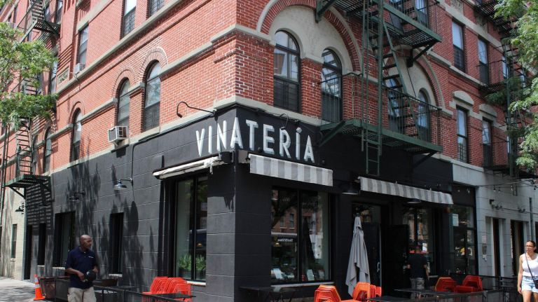 Vinater&iacute;a, at&nbsp;2211 Frederick Douglass Blvd., sits along Harlem's restaurant row.&nbsp;