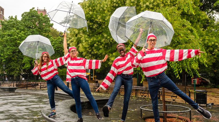 'Where's Waldo?' look-alikes easy to spot in Manhattan 2 Rain didn't stop "Waldo" look-alikes from gathering in Washington Square Park for National Where's Waldo Day on Thursday.
