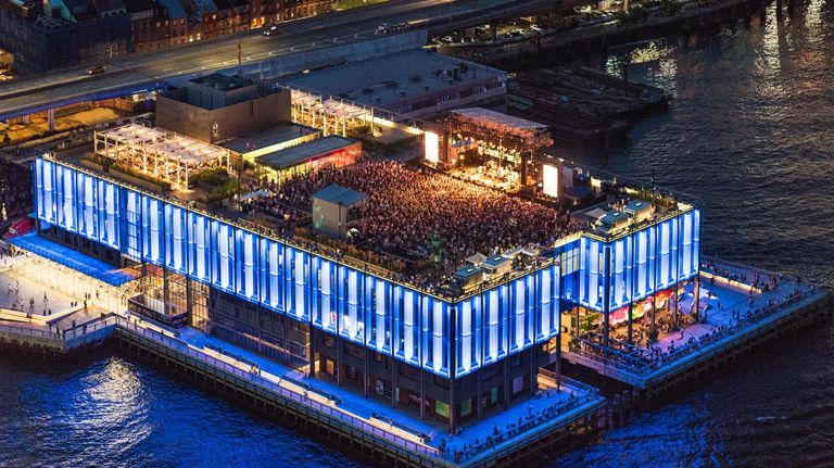 What to eat and do at historic but trendy South Street Seaport 12 Concerts, comedy and more are fun to see on the rooftop of Pier 17 in the Seaport District.