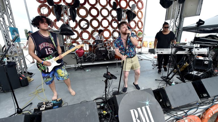 Musicians Nathan Esquite, Zachary Charles and David Labuguen of the band A R I Z O N A will perform at OZY Fest this weekend.&nbsp;