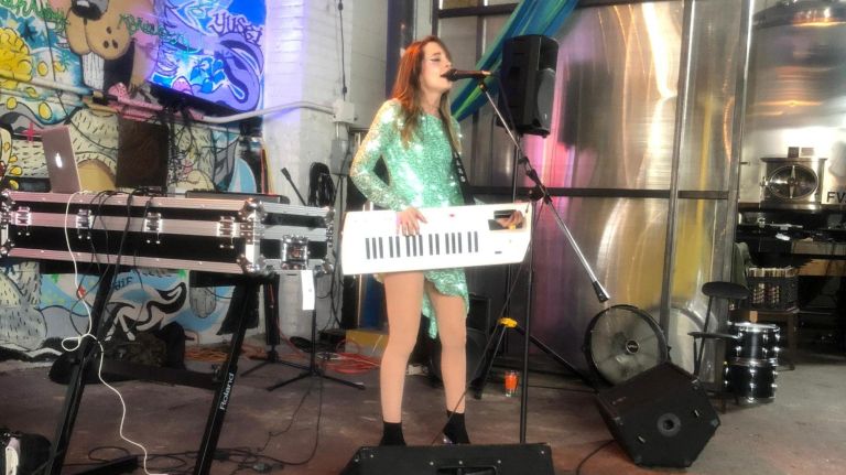 Singer Michelle Miears singer at last year's Rock! Away! Music Festival.