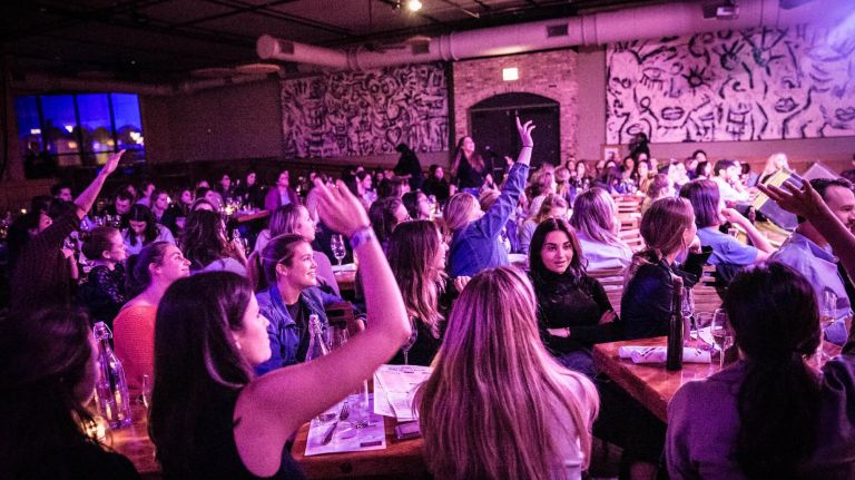 Meet the podcaster helping NYC's millennials navigate the dating scene 3 We Met at Acme often tapes in front of a live audience.