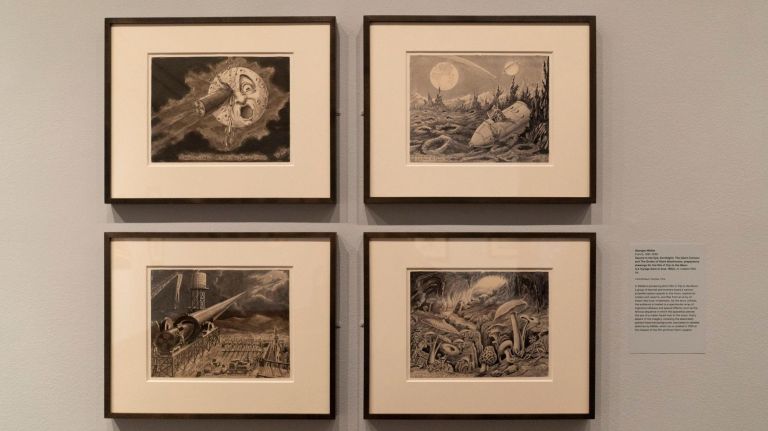 'Apollo's Muse' photo exhibition celebrates 50th anniversary of the moon landing 5 Georges Méliès preparatory drawings for the film "A Trip to the Moon."