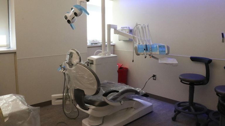 NYU dentists want to redefine care for patients with disabilities 3 New York University Dentistry's Oral Health Center for People with Disabilities features large patient rooms with anxiety-reducing light strips, iPads and disability-trained dentists.