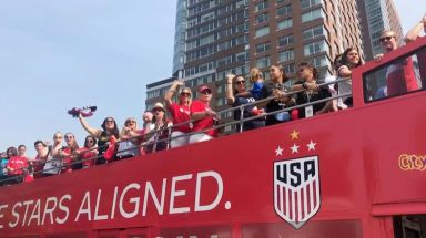 Ticker-tape parade for Women’s World Cup champions