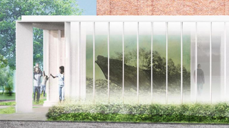 Snug Harbor Cultural Center Music Hall will expand programming after $19.5M renovation 3 "Aship, Aground, Anew" by artist Saul Becker will be visible through the annex's clear glass walls.