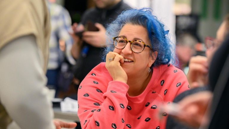 Jenji Kohan is pictured on the set of the final season of "Orange Is the New Black."&nbsp;
