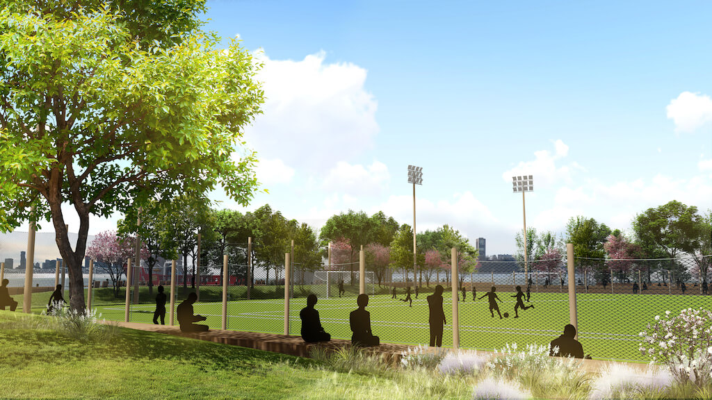 Field of dreams at Gansevoort Peninsula — but how big? 7