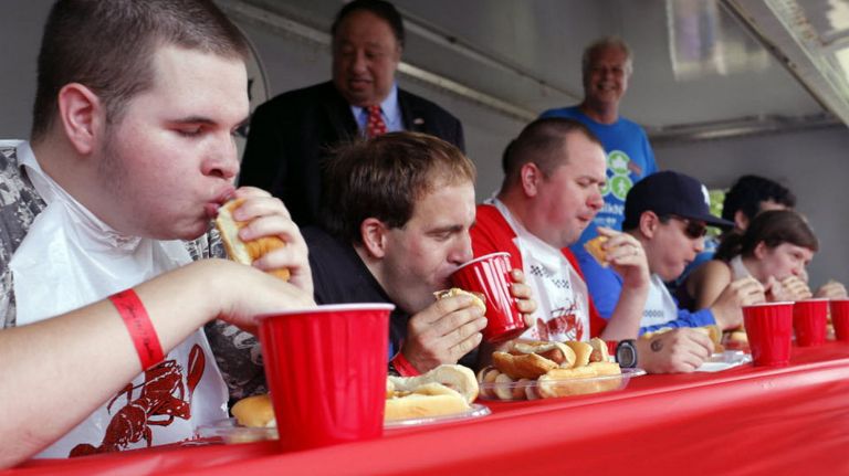 Eating contests are sure to draw crowds.