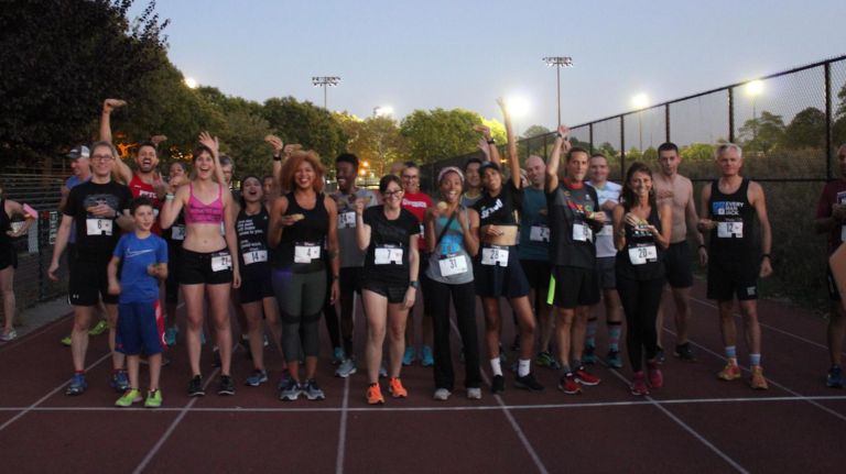 Jose&nbsp;Alzorriz, wearing bib number 2, was hit and killed by a car while riding a bicycle in Midwood on Aug. 11.