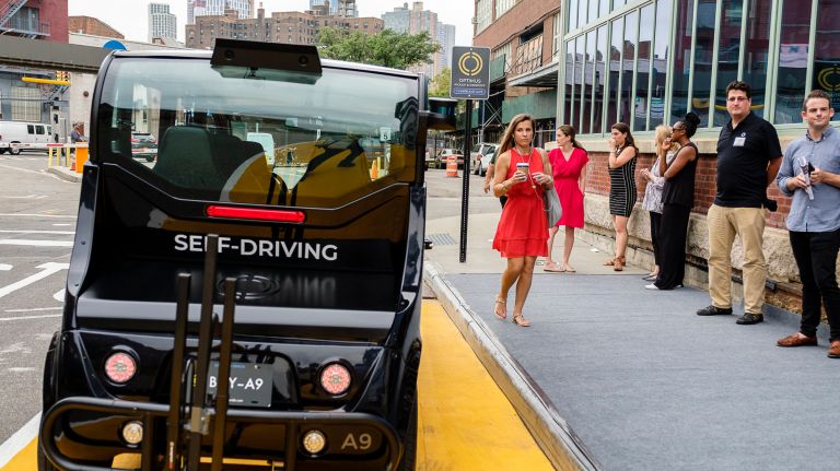 The cars landed at the Navy Yard on the heels of a milestone -- the complex recently surpassed 10,000 jobs for the first time since 1966.