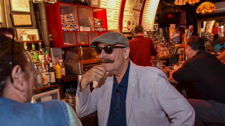 Longtime general manager&nbsp;Danny DePamphilis chats with Rudy's patrons on Monday.