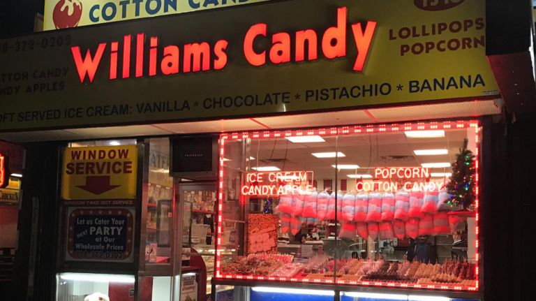 Jelly apples and marshmallows are among the treats at Williams Candy Store.