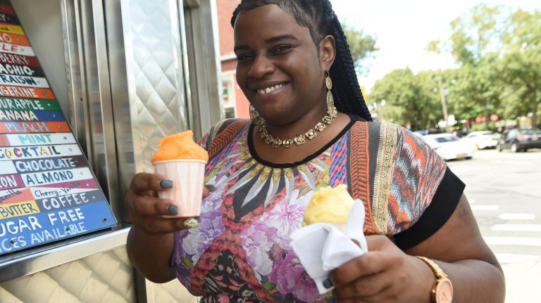 Alicia Lloyd of Jamaica says she'd make the trip to Corona any day for an ice.