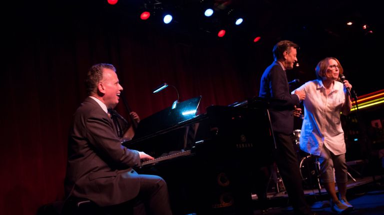 Pianist Billy Stritch performs at Birdland for Monday night's weekly "Cast Party."&nbsp;