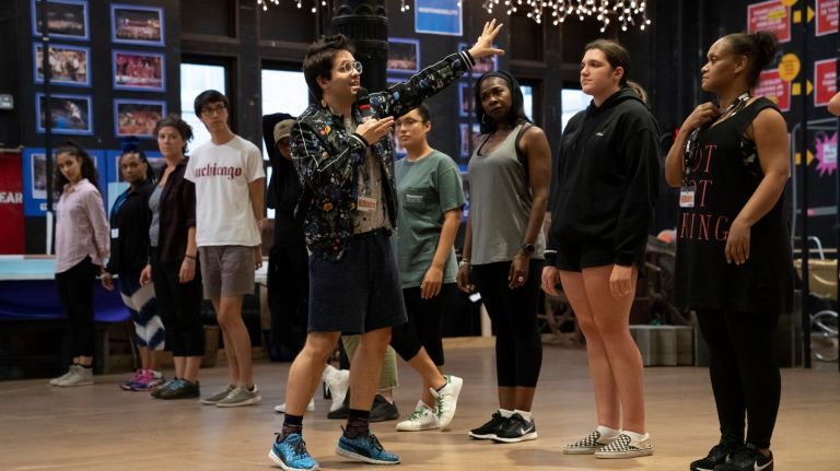 How 'Hercules' choreographer Chase Brock hones the dance skills of 200 NY performers 2 Choreographer Chase Brock and the company in rehearsal for Public Works' "Hercules," which runs at the Delacorte Theater in Central Park from Friday through Sept. 8.