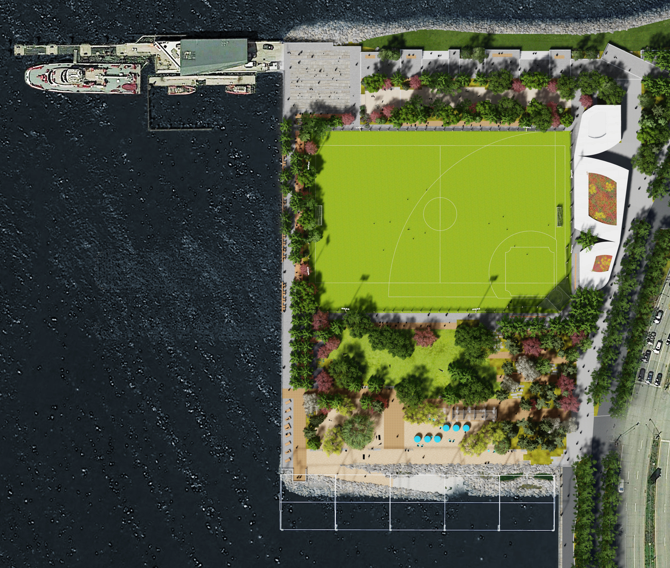 Peninsula plan sports big field, but rocky 'beach' 1