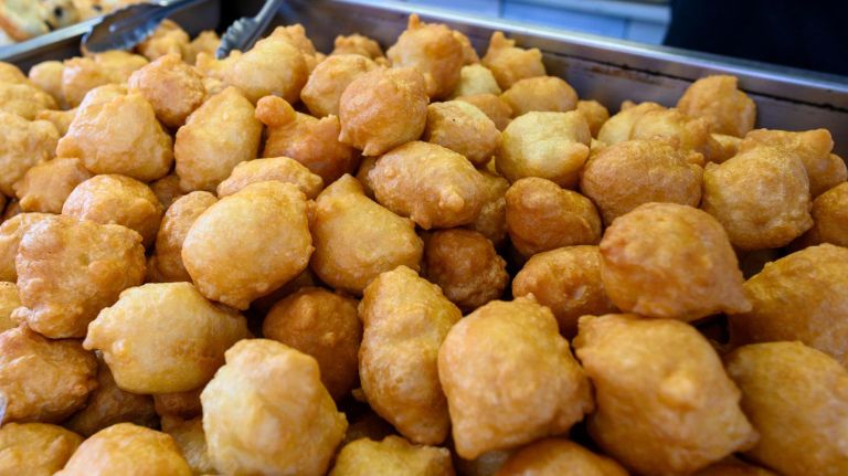 Zeppole, those fried delights,&nbsp;at San Gennaro on Sept. 13, 2019.