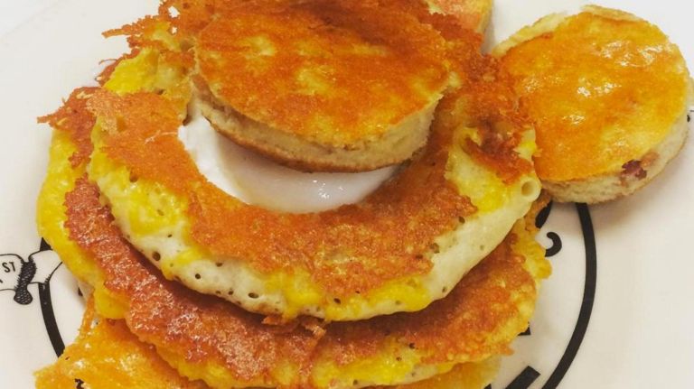 Shopsin's offers an eight-page menu, which includes the beast that is the&nbsp;Mo'&nbsp;Jemima: three pancakes&nbsp;&nbsp;stuffed with poached eggs, bacon&nbsp;and macaroni and cheese.