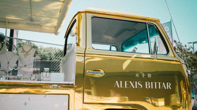 Alexis Bittar accessories and jewelry will be available for purchase outside the William Vale in a VW pick-up.