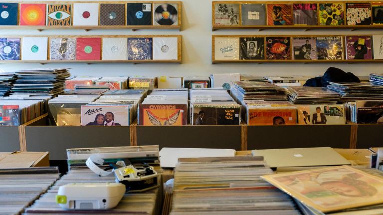 Brooklyn Record Exchange on Johnson Avenue in Bushwick opened in the spring of 2019.