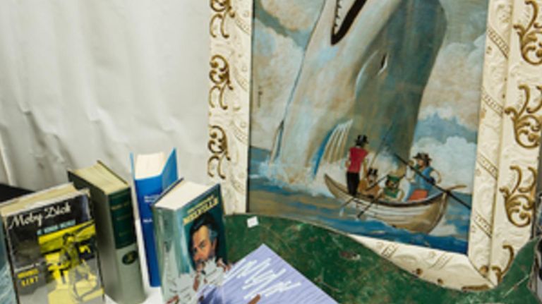 A whale of a collection of books at lat year's The Brooklyn Antiquarian Book Fair.