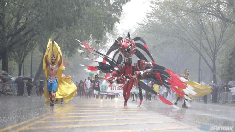 West Indian American Day Parade goes on despite rain