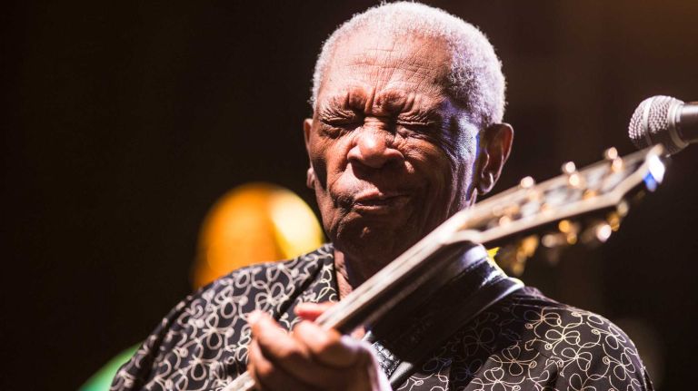 B.B. King's life in pictures 7 B.B. King performs at the Great South Bay Music Festival in Patchogue's Shorefront Park on July 20, 2014. The three-day festival featured artists including Taking Back Sunday, moe., and drew a multigenerational audience.