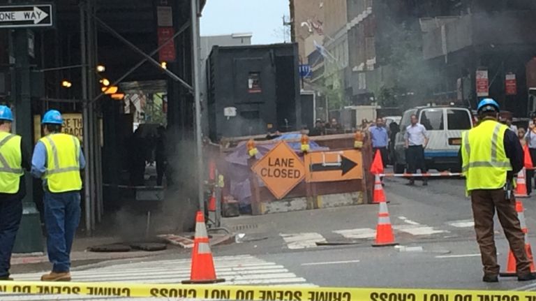 Manhole explosion at West 35th St. and 8th Avenue photos 8 The scene at West 35th St. and 8th Ave.