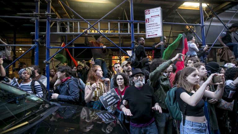 NYC protests for Baltimore: photos 12 Protesters rally in Union Square on Wednesday, April 29, 2015, ten days after the death of Freddie Gray in Baltimore.
