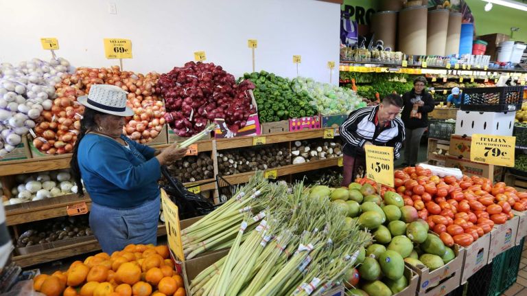 City Living: North Corona 33 Shoppers at Sea Town Corona Fish and Farmers Market at 103-25 Roosevelt Ave. in North Corona, Queens, Tuesday, April 21, 2015.