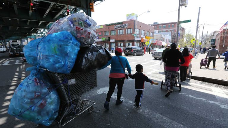 City Living: North Corona 39 Crossing Roosevelt Ave. and 104th street in North Corona, Queens, Tuesday, April 21, 2015.