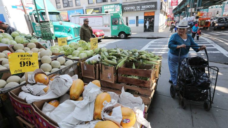 City Living: North Corona 40 Outside Sea Town Corona Fish and Farmers Market at 103-25 Roosevelt Ave. in North Corona, Queens, Tuesday, April 21, 2015.