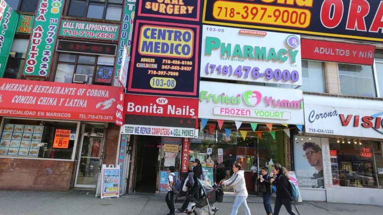 City Living: North Corona 58 Stores on Corona Plaza in North Corona, Queens, Tuesday, April 21, 2015.