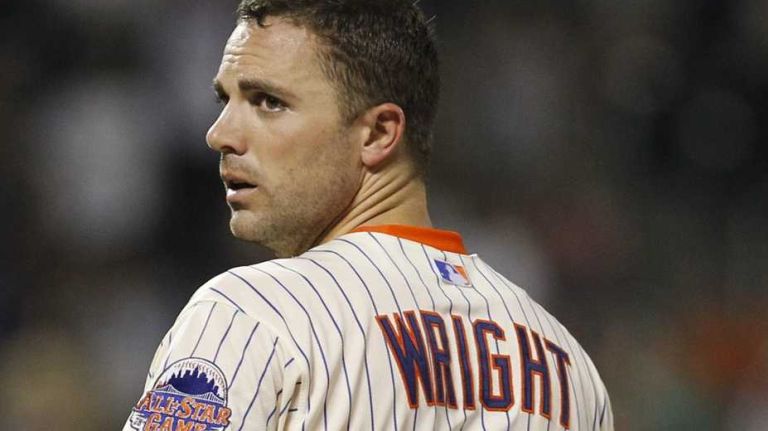 David Wright 21 David Wright of the Mets reacts after goriunding out to thirdbase to end the fifth inning against the Philadelphia Phillies at Citi Field. (July 19, 2013)