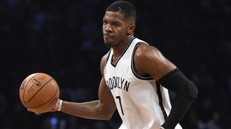Joe Johnson 26 Brooklyn Nets forward Joe Johnson looks to pass against the Oklahoma City Thunder in the first half of an NBA game at Barclays Center on Monday, Nov. 3, 2014.