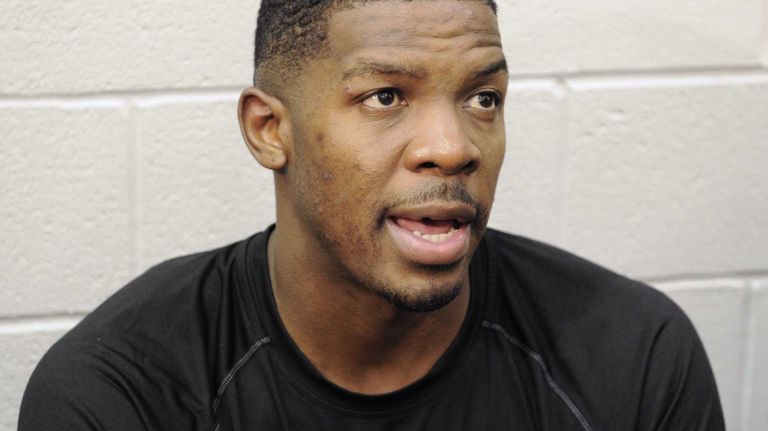 Joe Johnson 27 Nets guard Joe Johnson talks to the media during the fourth day of training camp in East Rutherford, N.J. on Tuesday, Sept. 30, 2014.