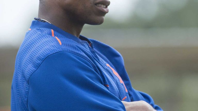 NY Mets outfielder Curtis Granderson is seen during a spring training workout Thursday Feb 26, 2015 in Port St. Lucie, Fl.