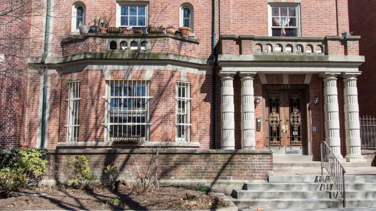 Residence along Clinton Ave. in the Clinton Hill neighborhood of Brooklyn on April 6, 2015. Neighborhood Feature on Clinton HIll.