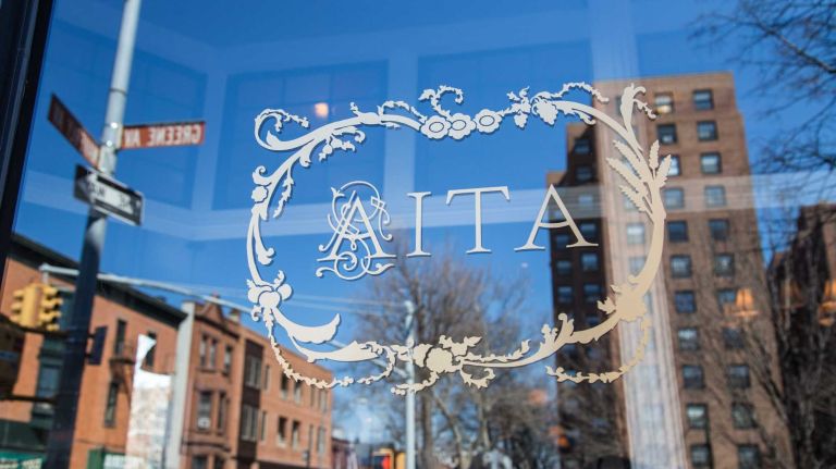 Aita Restaurant in the Clinton Hill neighborhood of Brooklyn on April 6, 2015. Neighborhood Feature on Clinton HIll.