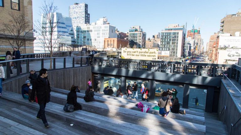 City Living: Chelsea 28 People walk along Highline Park in Manhattan's Chelsea neighborhood on March 29 ,2015.