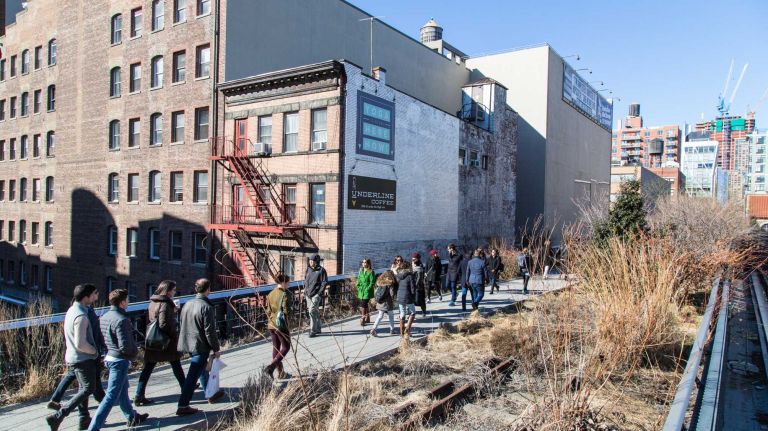 City Living: Chelsea 31 People walk along Highline Park in Manhattan's Chelsea neighborhood on March 29 ,2015.