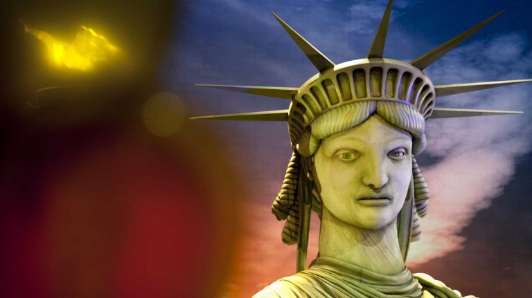 The New York Public Library lion puppets — voiced by Tina Fey and Amy Poehler; Central Park’s Alice In Wonderland puppet — voiced by Bella Thorne; Statue of Liberty puppet — voiced by Whoopi Goldberg